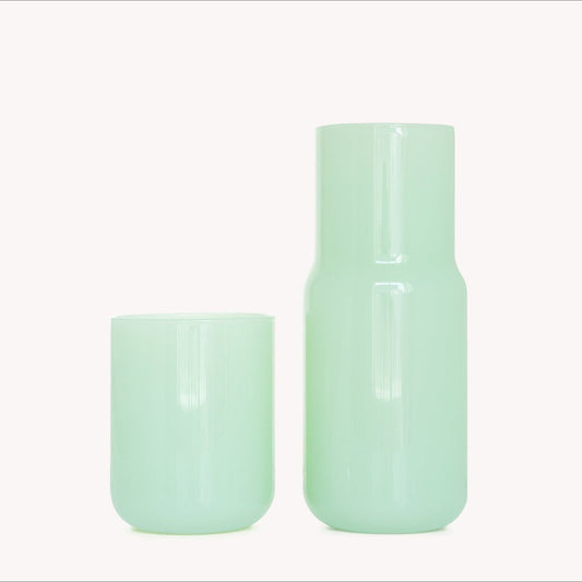 Tinted Glass Carafe - Jade